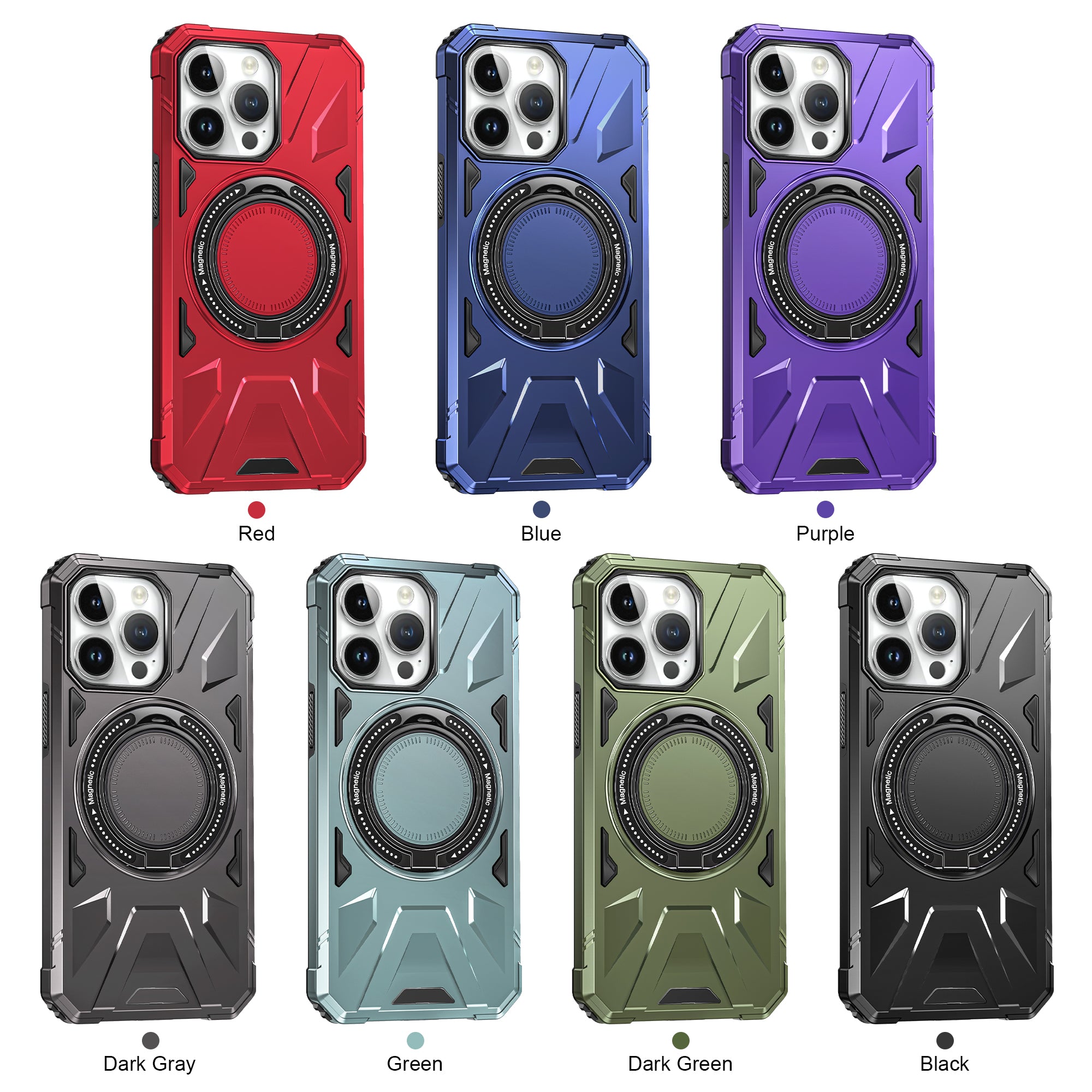 MAGiCjOHN iPhone Case 360° Rotatable Stand with Magnetic for Business person on formal occasion