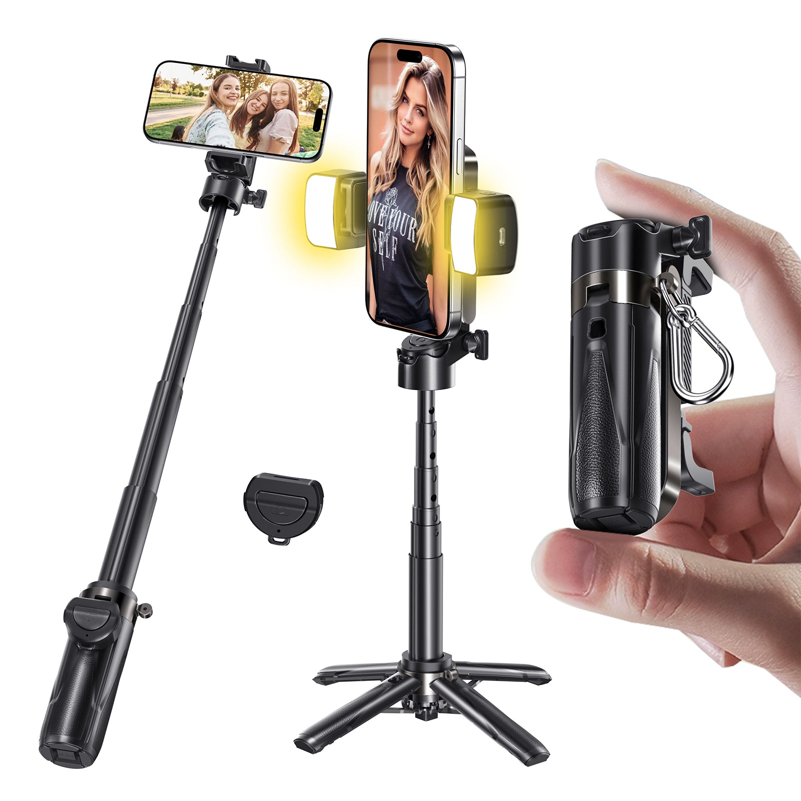 MAIGC JOHN Portable multifunctional selfie stick