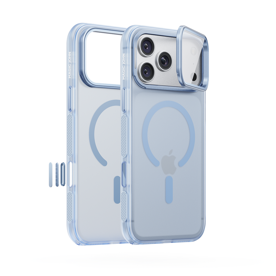 iPhone 17 K129 Magnetic Camera Stand Phone Case