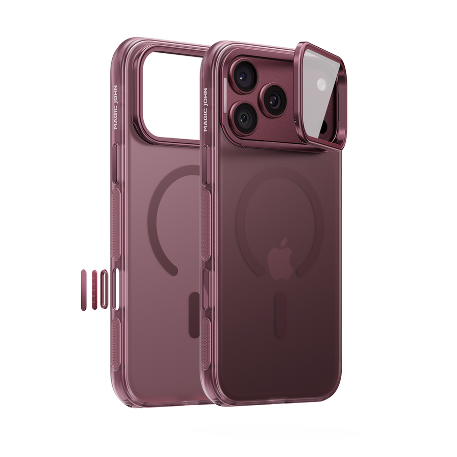 iPhone 18 K129 Magnetic Camera Stand Matte Case