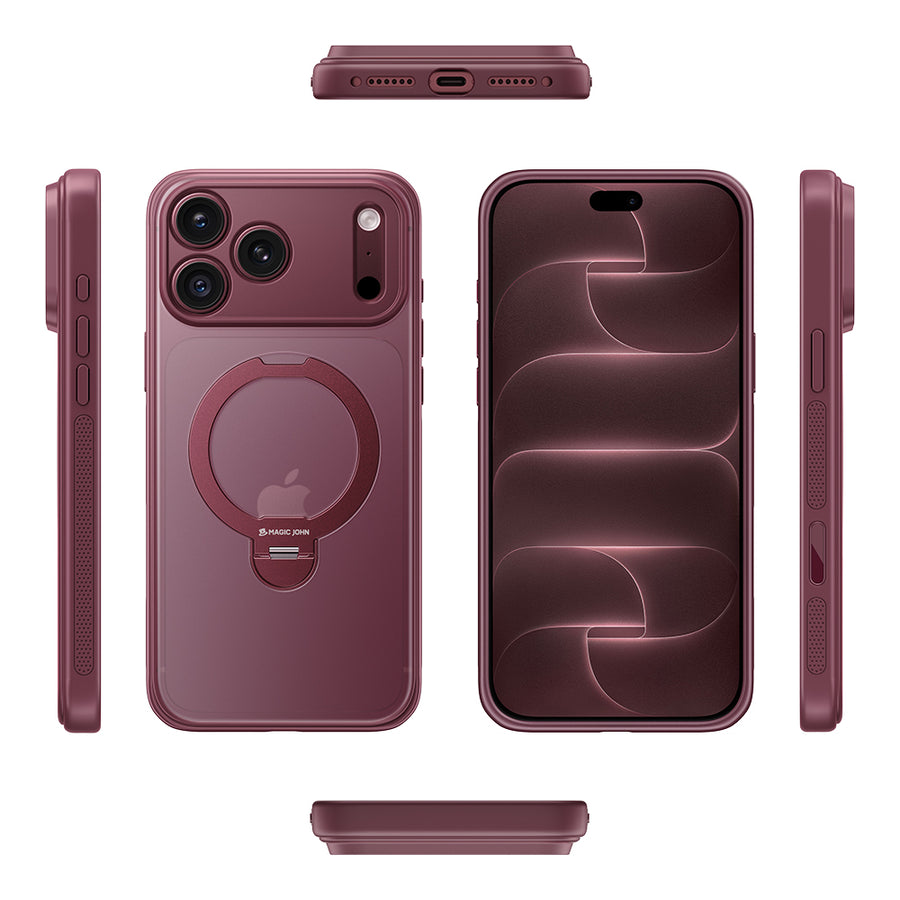 iPhone 18 K130 Full Protection Magnetic Stand Case