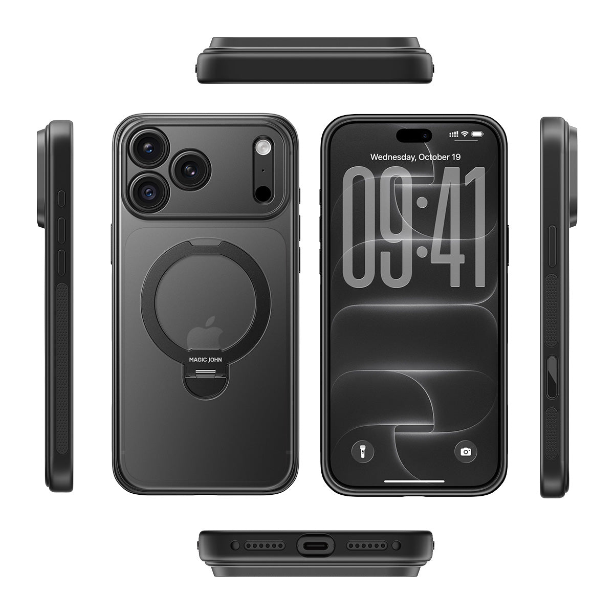 iPhone 18 K130 Full Protection Magnetic Stand Case