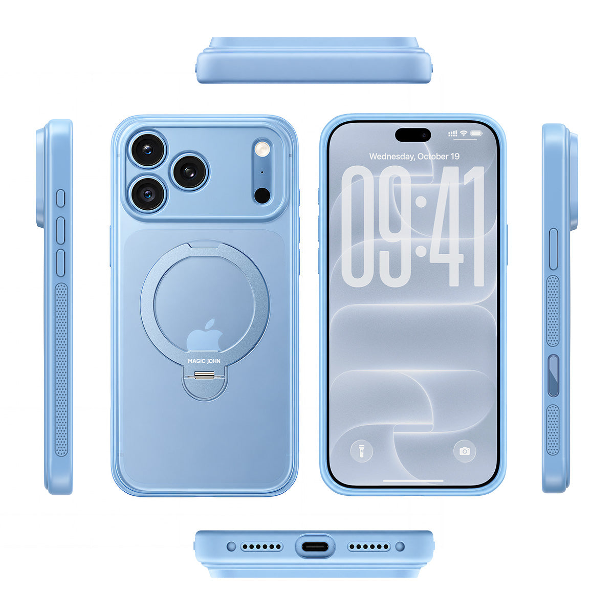 iPhone 18 K130 Full Protection Magnetic Stand Case