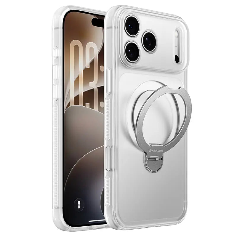 Custodia con supporto magnetico invisibile a 360° per iPhone 18