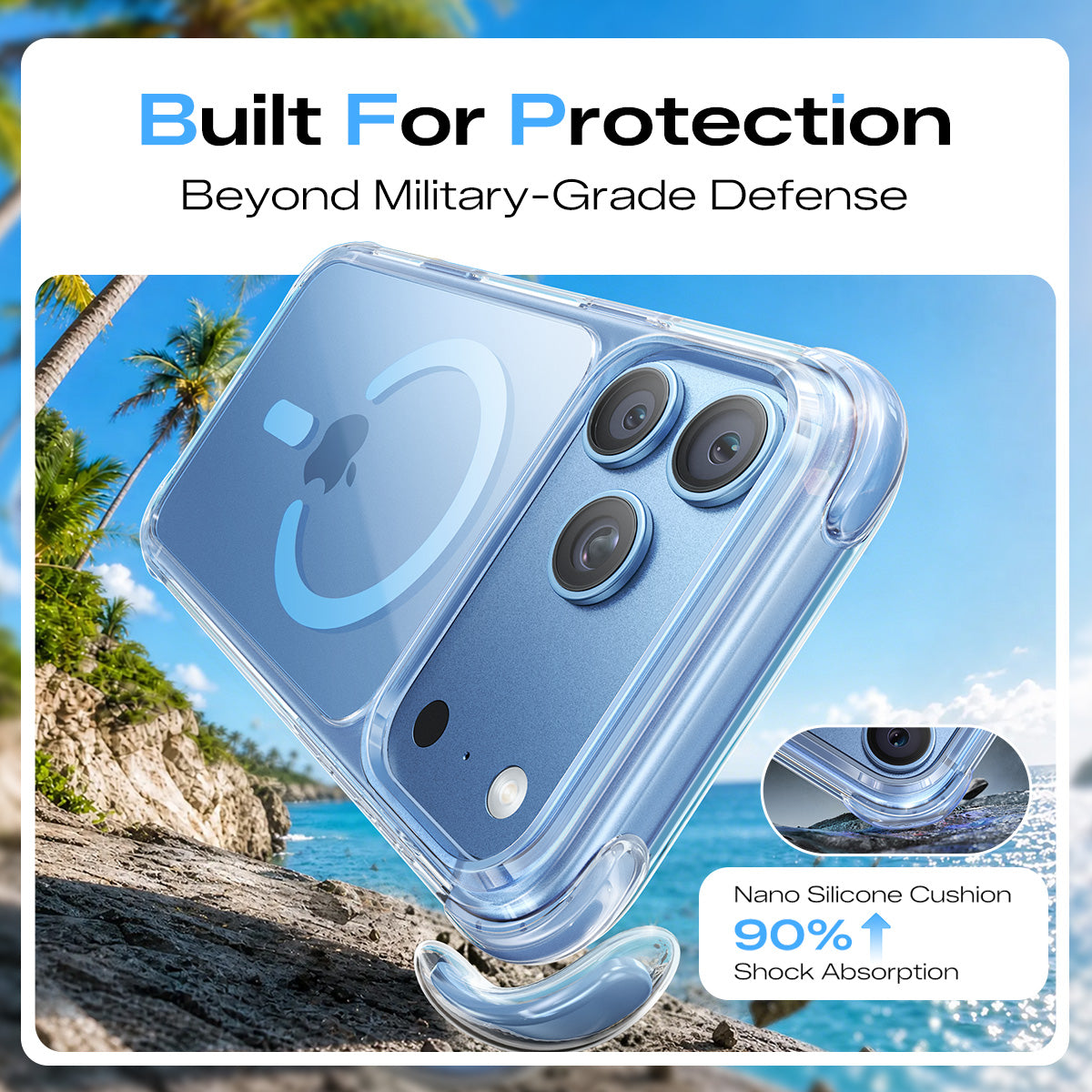 Funda protectora magnética para iPhone 17 Pro/Pro Max