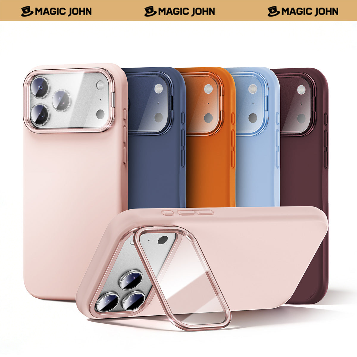 iPhone 18 K123 Standhülle aus Flüssigsilikon
