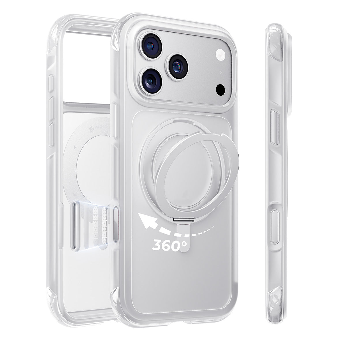 Funda con soporte y airbag MagSafe para iPhone 18 K126