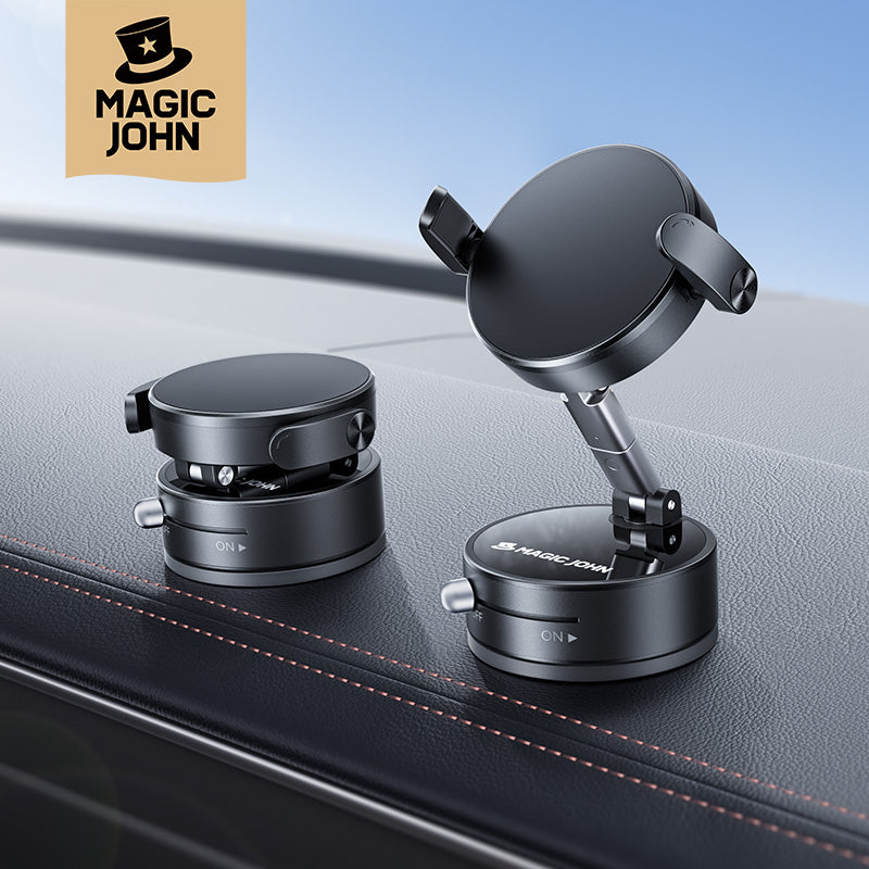 MAGIC JOHN Vacuum Suction Cup Car Phone Mount for MagSafe
