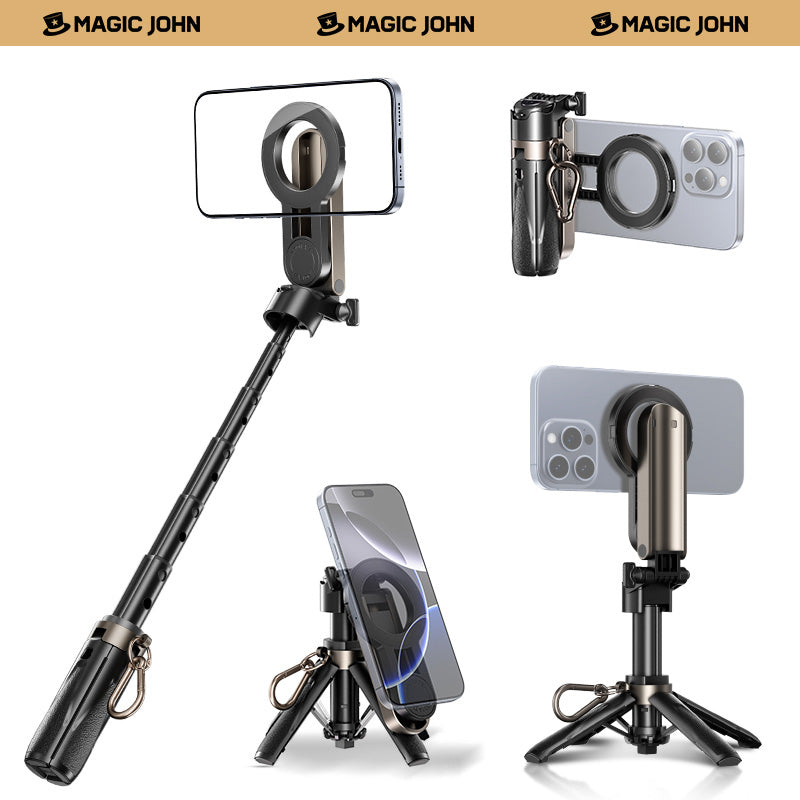 MAGIC JOHN Portable multifunctional selfie stick