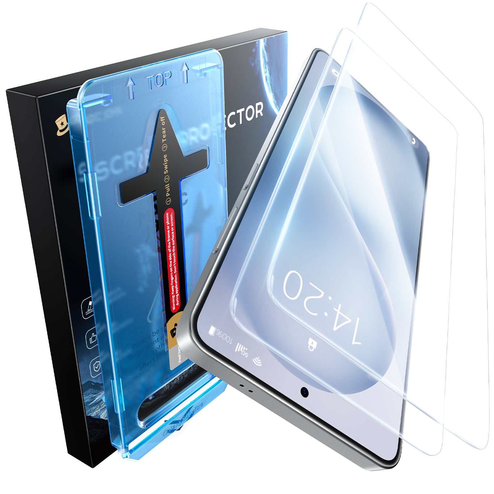 MAGIC JOHN 2nd Generation Samsung Screen Protector - Dust Free Without Bubbles