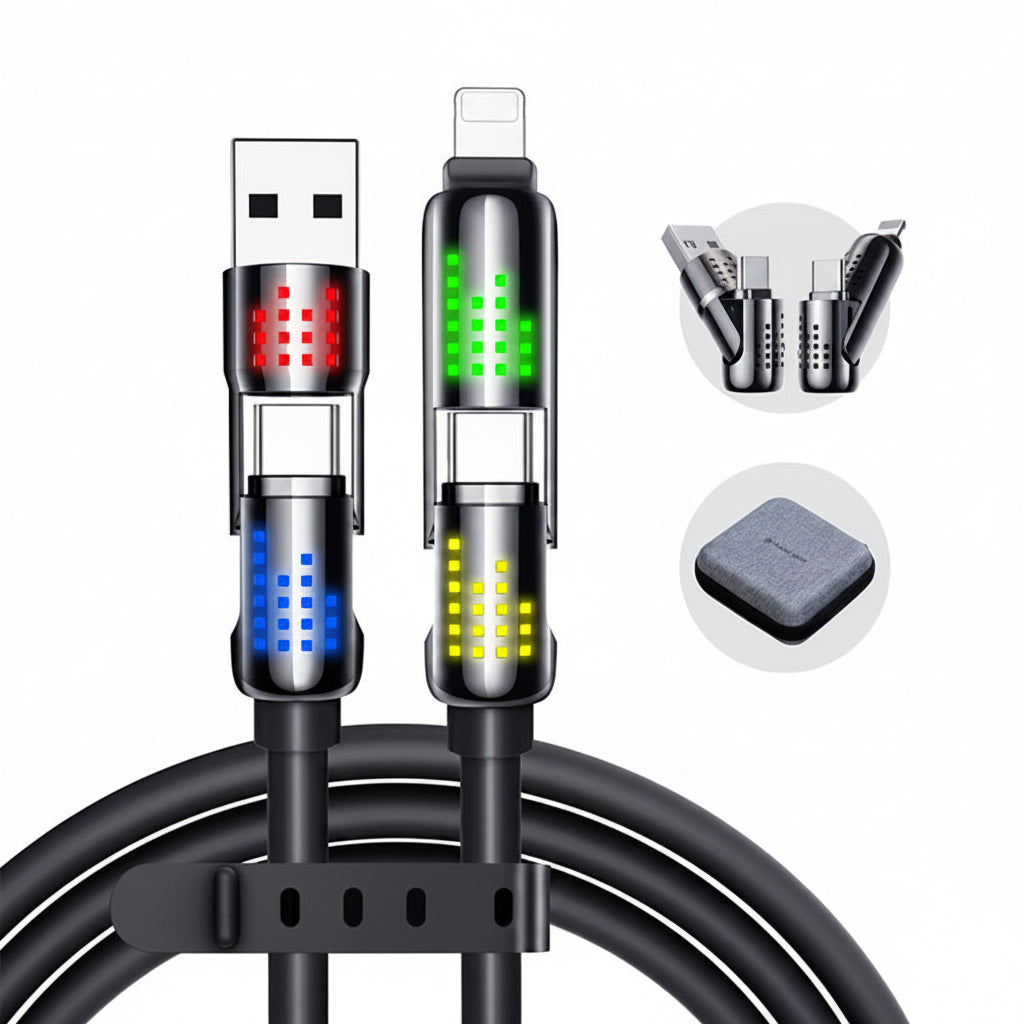 Cable de carga rápida USB 4 en 1 de 240 W