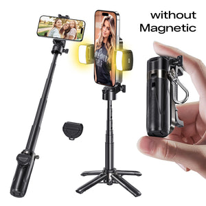 Portable 3-in-1 Selfie Stick Tripod | Magnetic Bluetooth