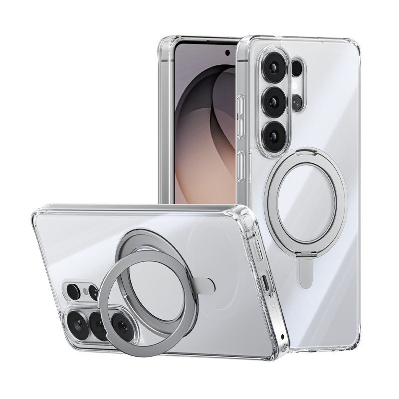 MAGIC JOHN 360° Invisible Magnetic Stand Phone Case for iPhone/Samsung