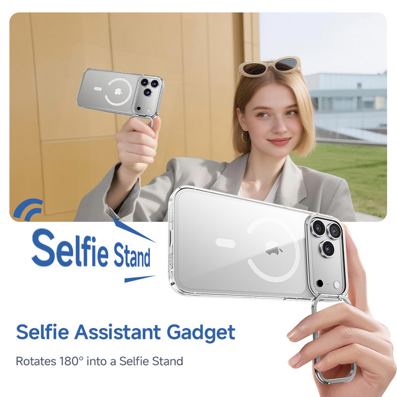iPhone-Hülle mit Kameraabdeckung und Ständer