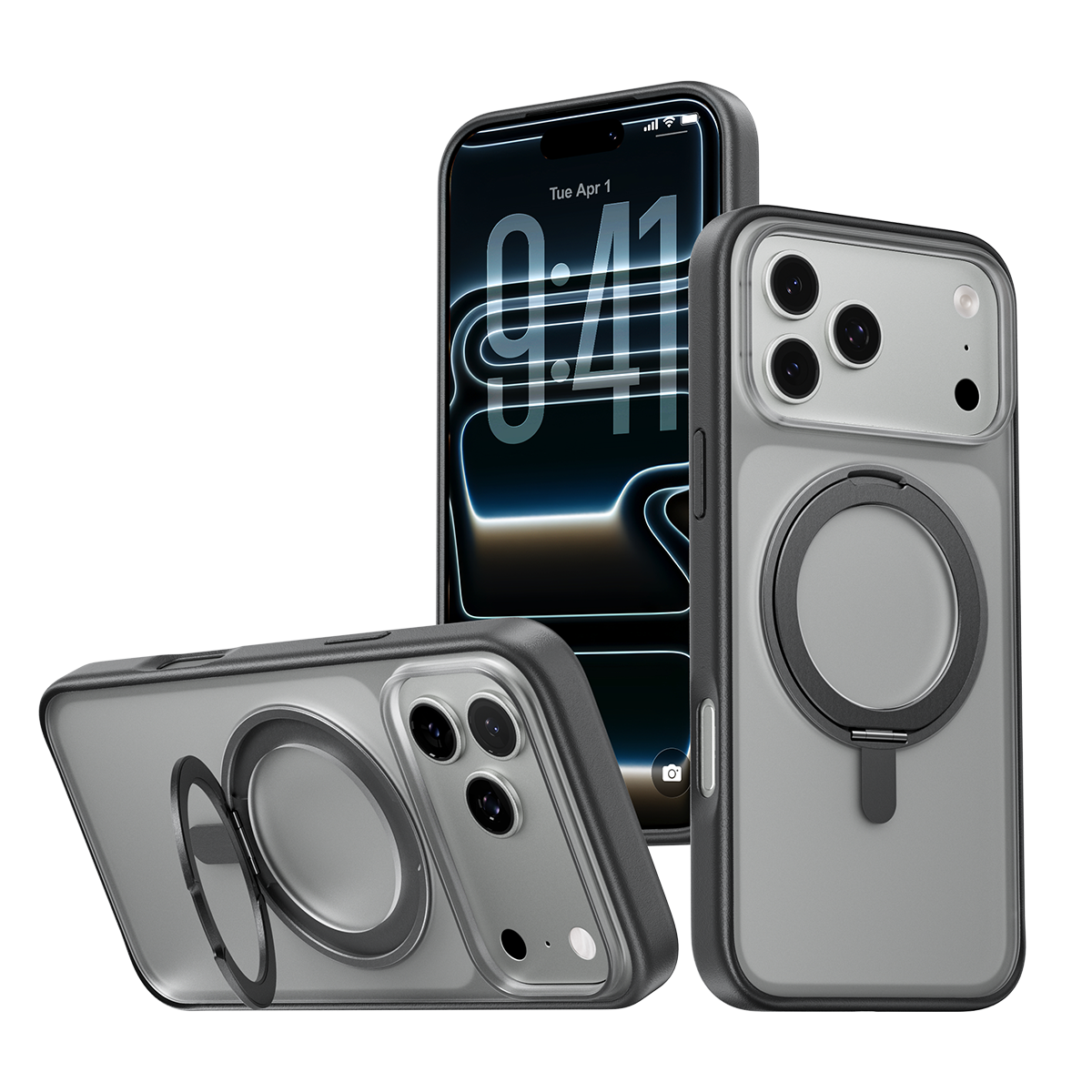 360° Magnetic Ring Stand MagSafe Case