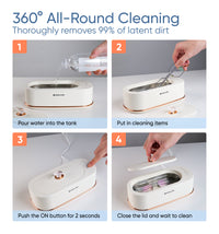 MAGIC JOHN Ultrasonic Cleaner: 360° All-Round Deep Cleaning