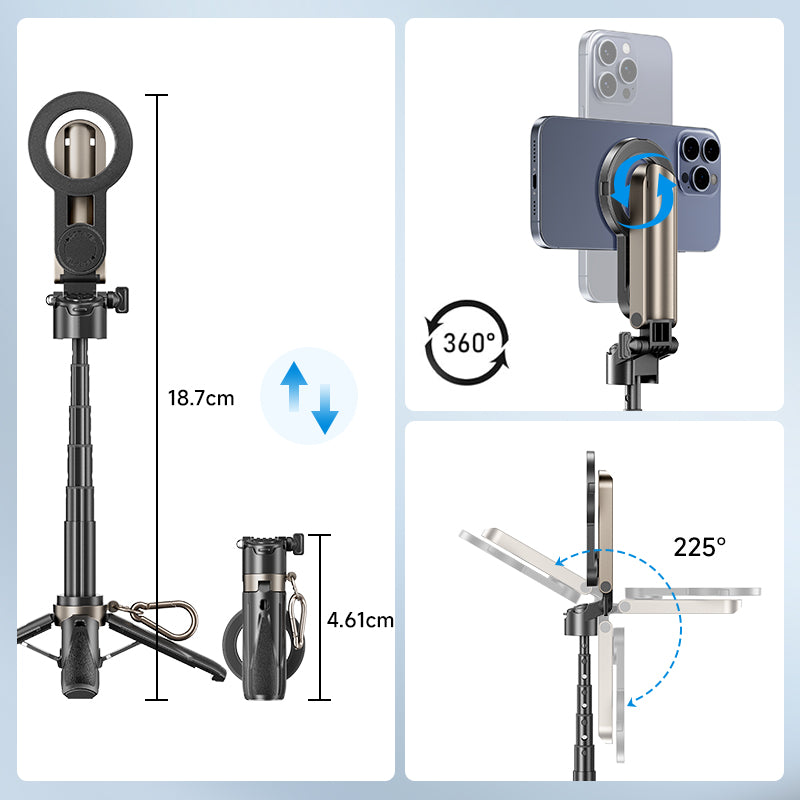 4 In 1 Multifunctional Magnetic Selfie Stick
