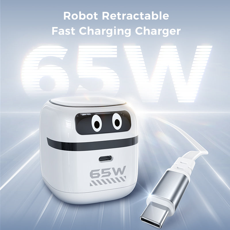 Caricatore GaN retrattile robot da 65 W