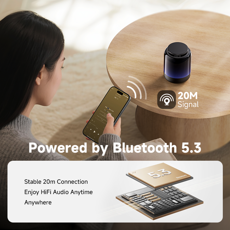 MAGIC JOHN Upgraded Bluetooth Speaker Phone Stand