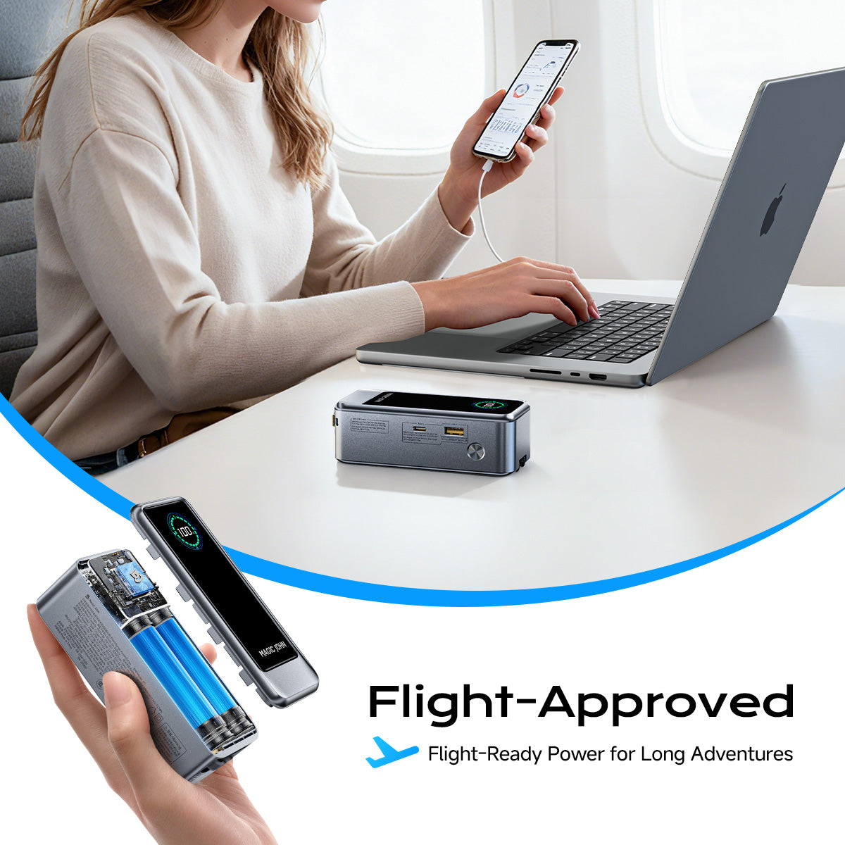 MAGIC JOHN 4-IN-1 67W Power Bank