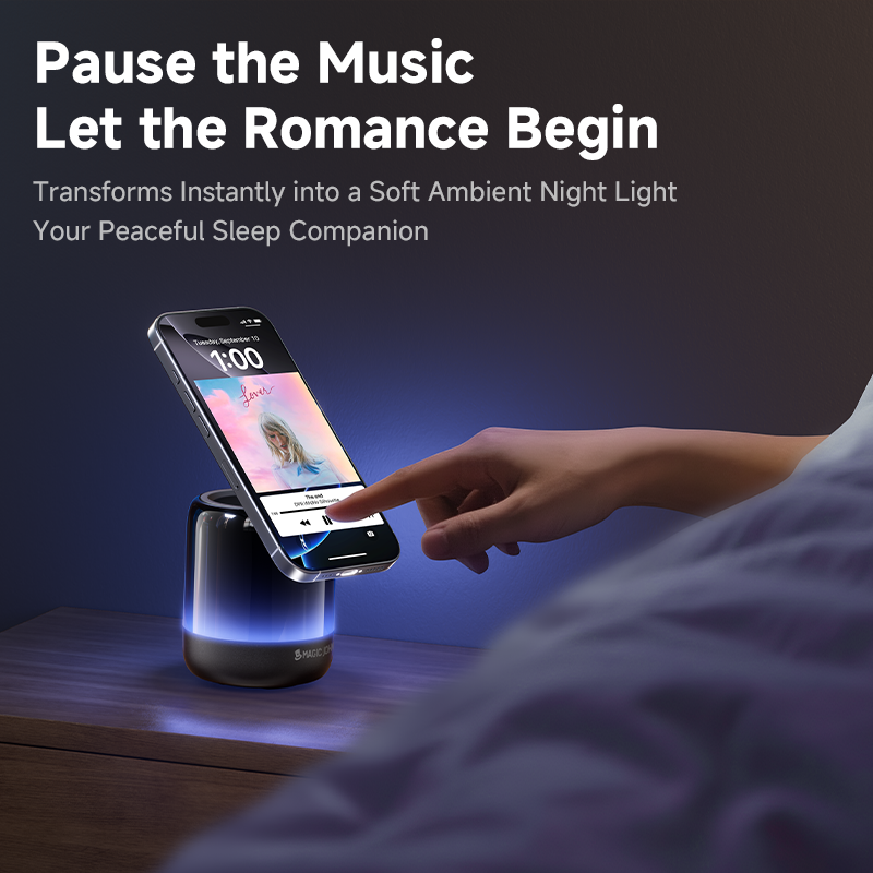 MAGIC JOHN Upgraded Bluetooth Speaker Phone Stand