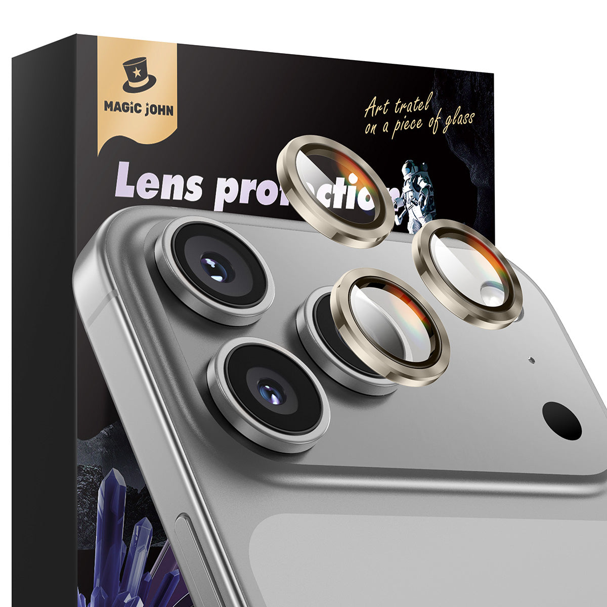 MAGIC JOHN Camera Lens Protector For iPhone 11/12/13/14/15/16/17 Series