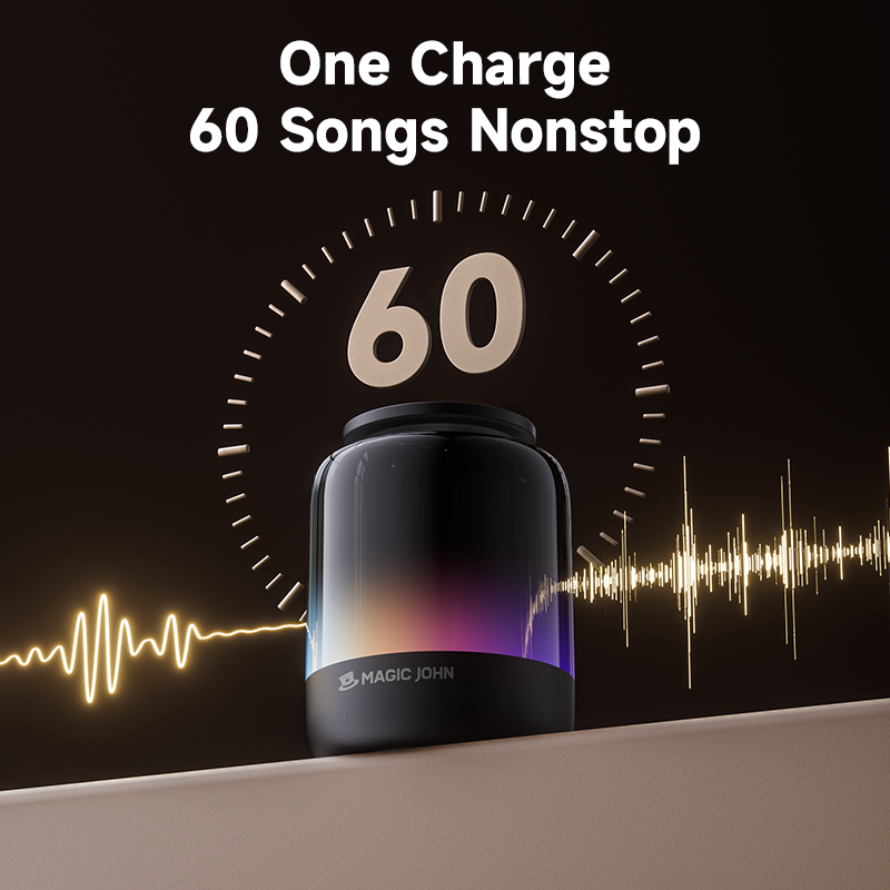 MAGIC JOHN Upgraded Bluetooth Speaker Phone Stand