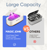 MAGIC JOHN Ultrasonic Cleaner: 360° All-Round Deep Cleaning