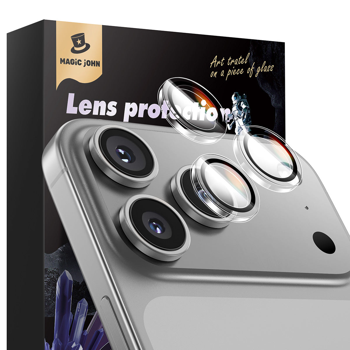 MAGIC JOHN Camera Lens Protector For iPhone 11/12/13/14/15/16/17 Series