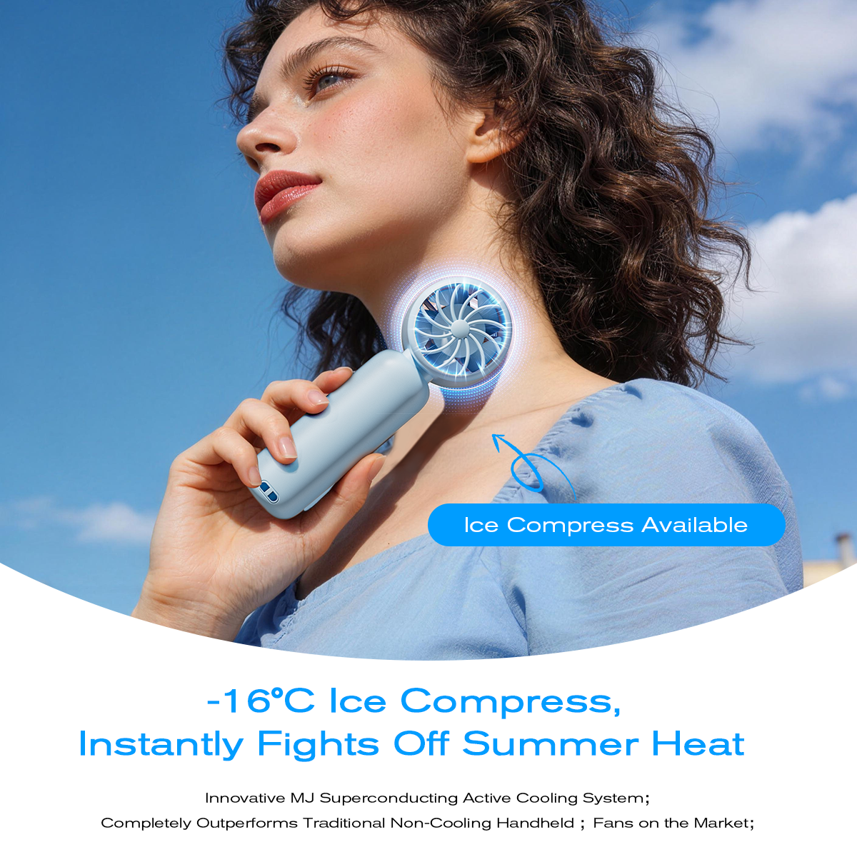 MAGIC JOHN Mini Handheld Cooling Fan