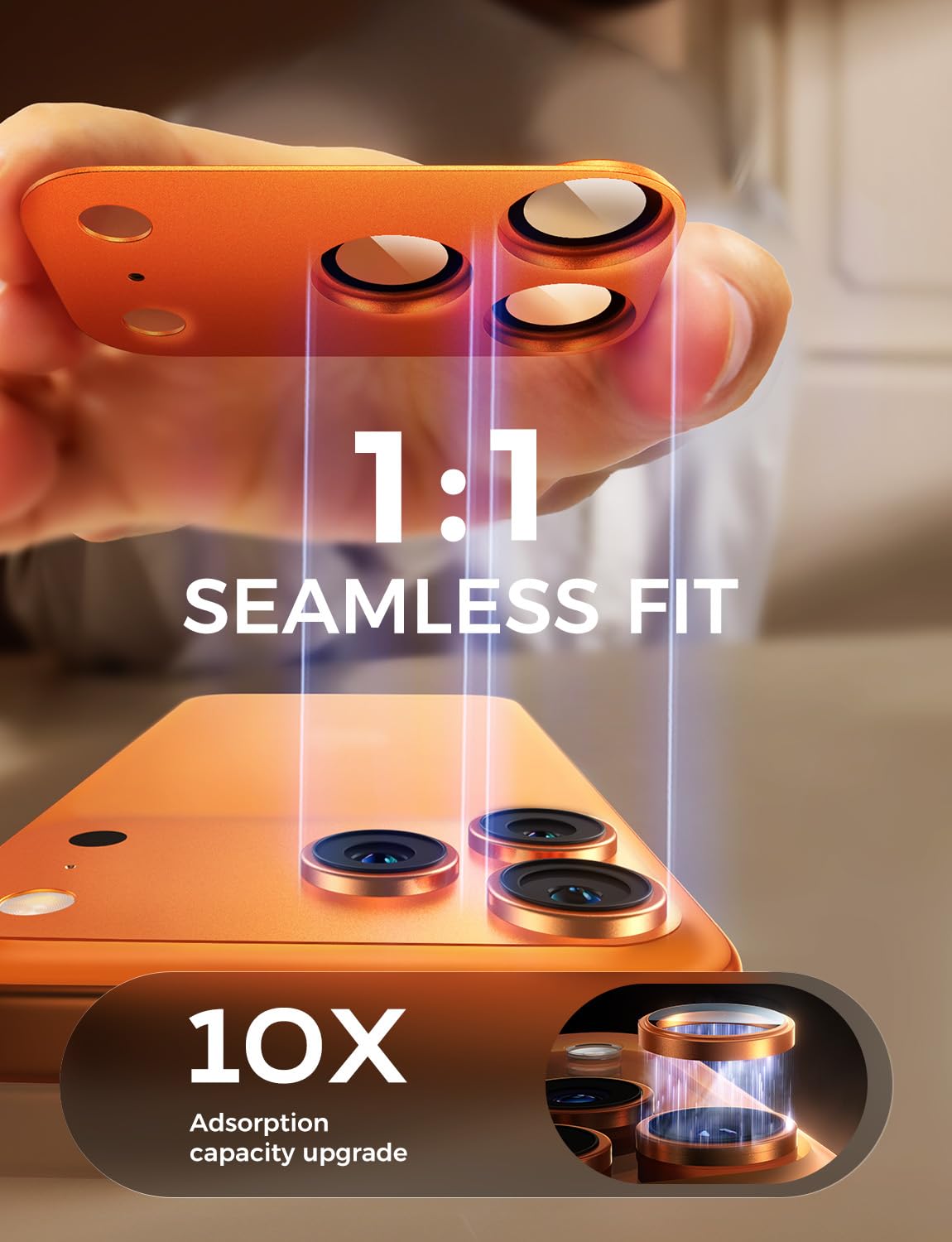 iPhone 17 Pro/Pro Max Sapphire Camera Lens Protector
