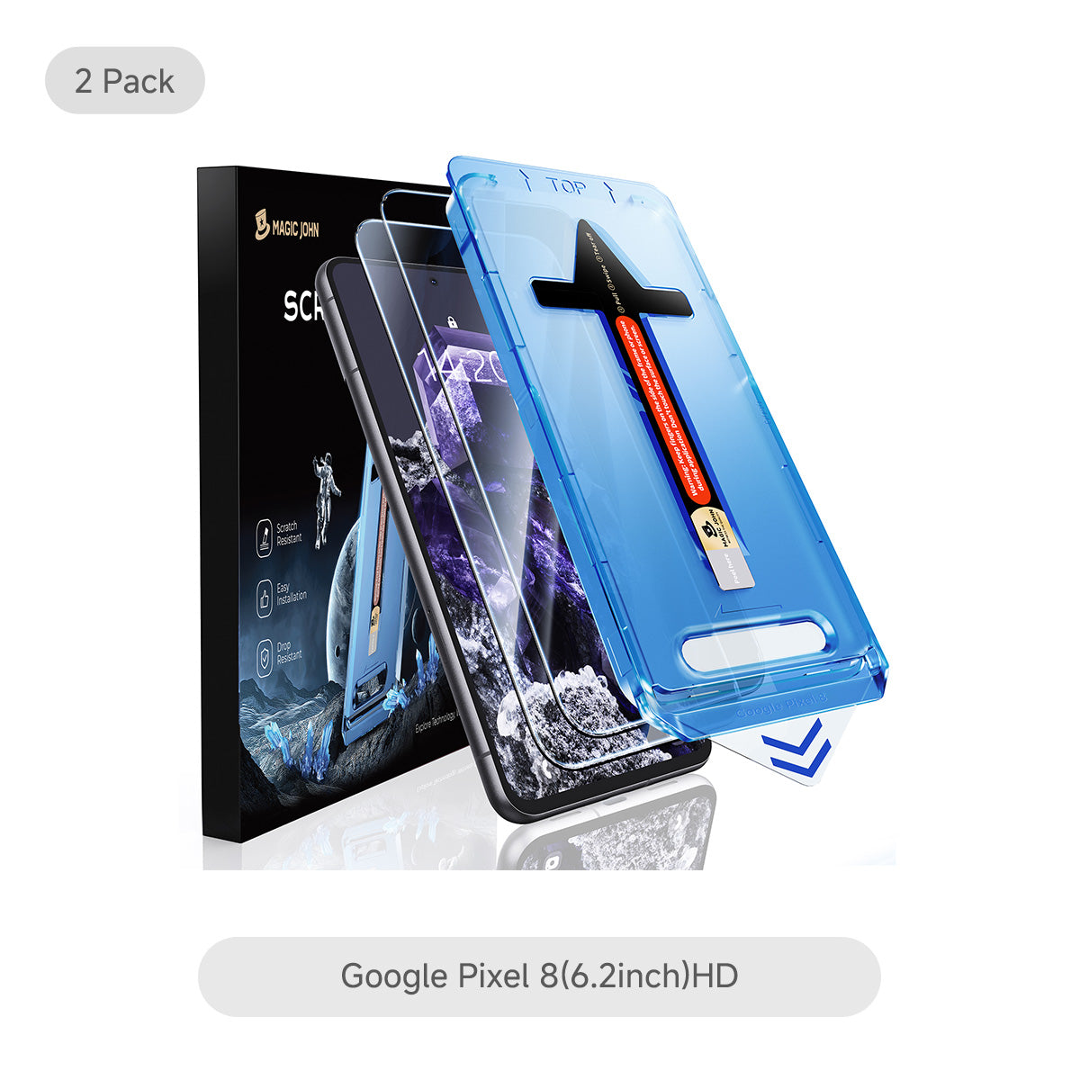 MAGIC JOHN 2. Generation Google Displayschutz - Staubfrei ohne Blasen