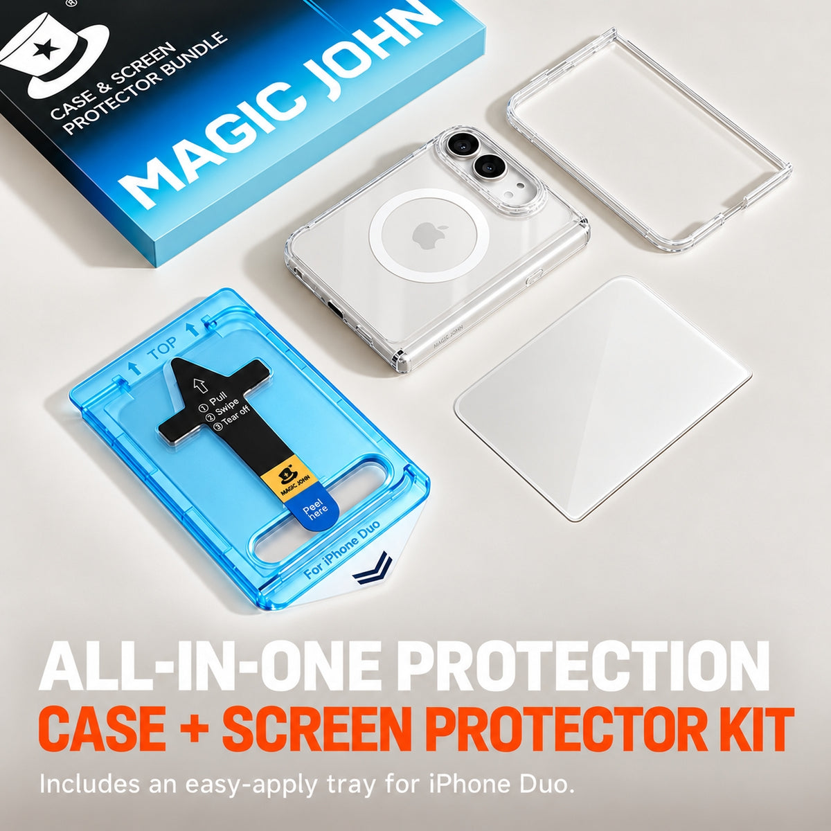 iPhone Duo Matte Case & AR Screen Protector Set
