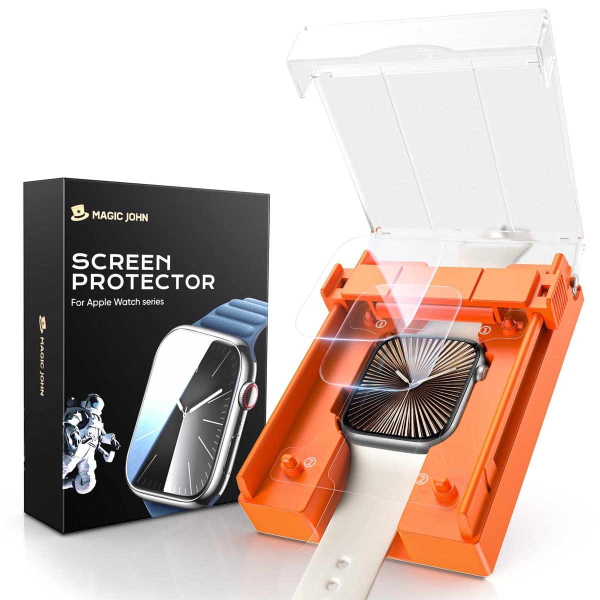 Paquete de 2 protectores de pantalla para Apple Watch