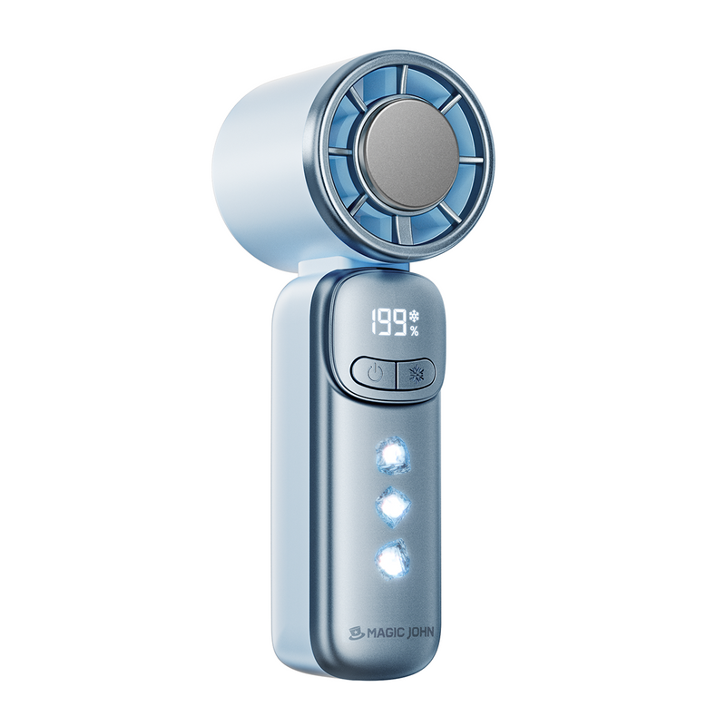 Mini Handheld Cooling Fan | 199 Speeds & Ice Compression