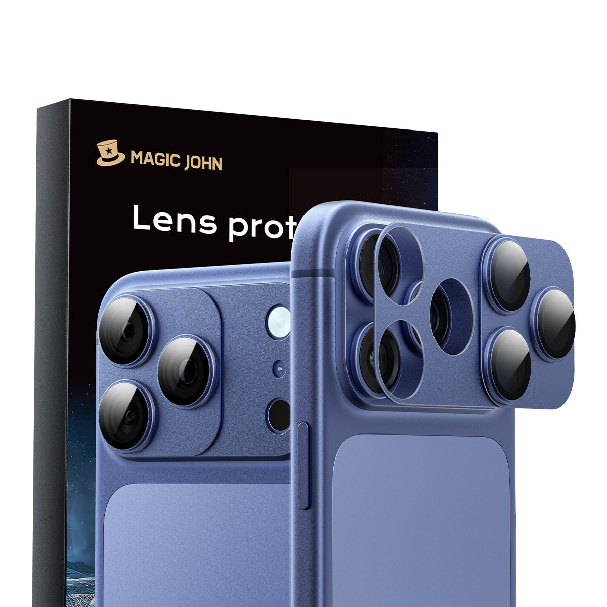MAGIC JOHN Kameraobjektivschutz für die iPhone 11/12/13/14/15-Serie 