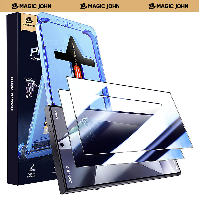 MAGIC JOHN 2nd Generation Samsung Screen Protector - Dust Free Without Bubbles