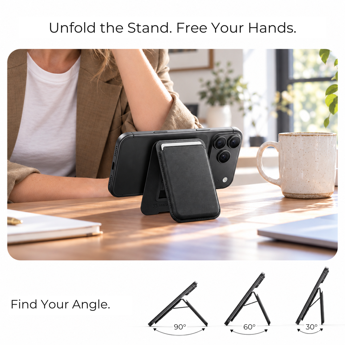 2-in-1 Magnetic Phone Wallet Stand