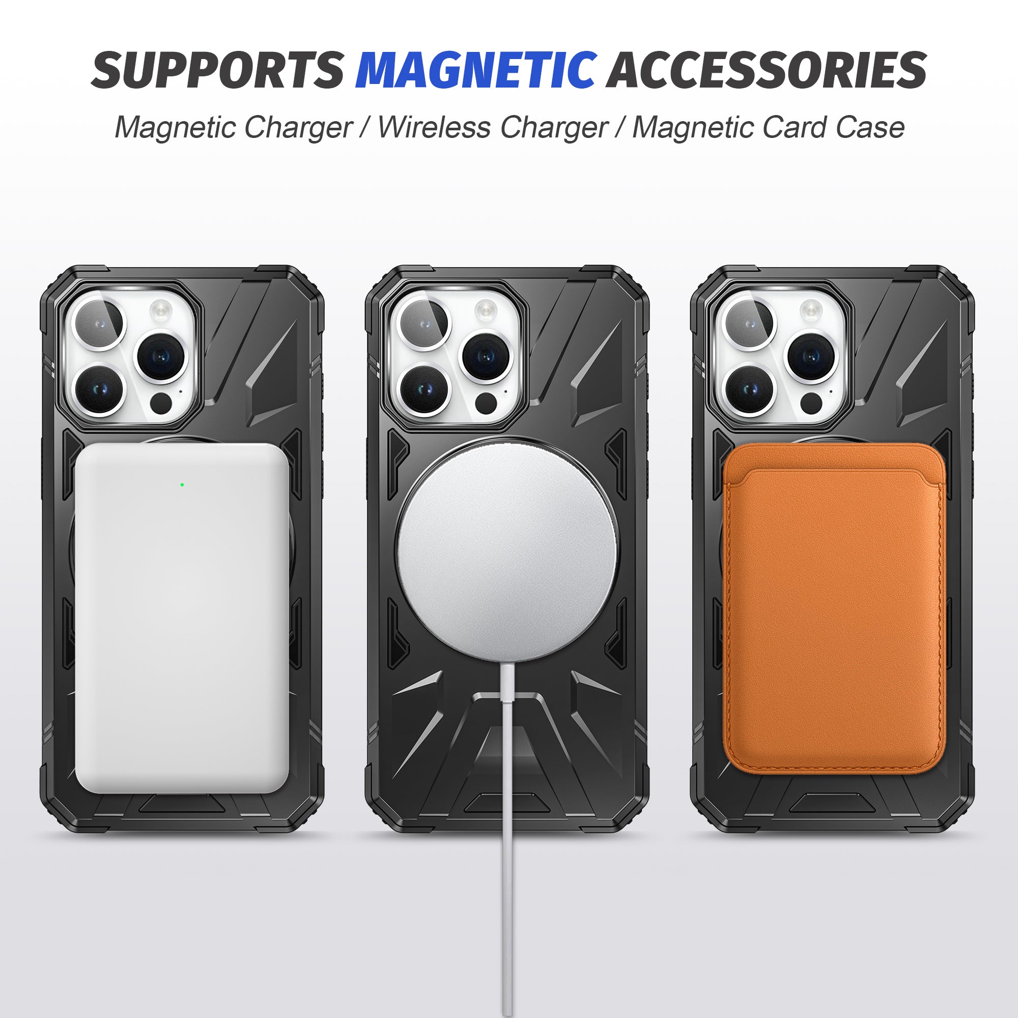 MAGiCjOHN iPhone Case 360° Rotatable Stand with Magnetic for Business person on formal occasion