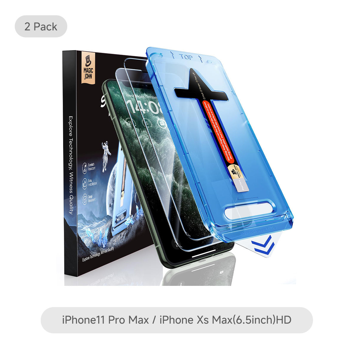 MAGIC JOHN 2nd Generation iPhone Screen Protector - Dust Free Without Bubbles