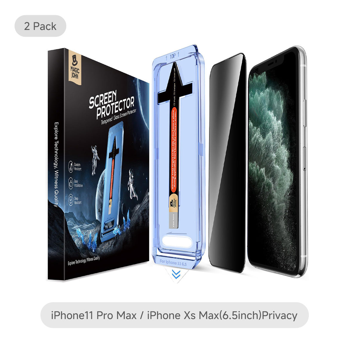 MAGIC JOHN 2nd Generation iPhone Screen Protector - Dust Free Without Bubbles