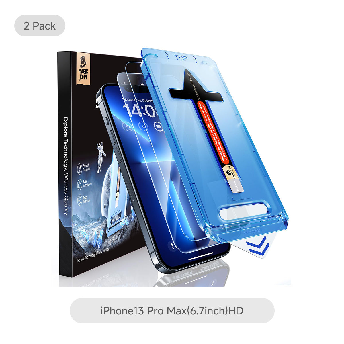 MAGIC JOHN 2nd Generation iPhone Screen Protector - Dust Free Without Bubbles