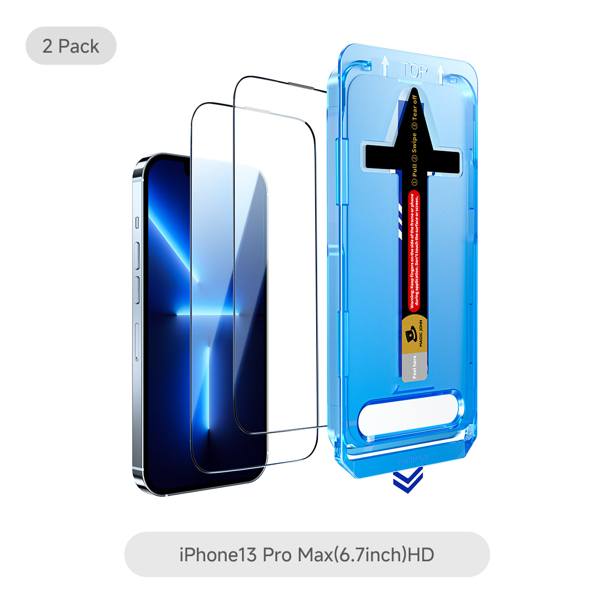 MAGIC JOHN 2. Generation iPhone Displayschutz - Staubfrei ohne Blasen