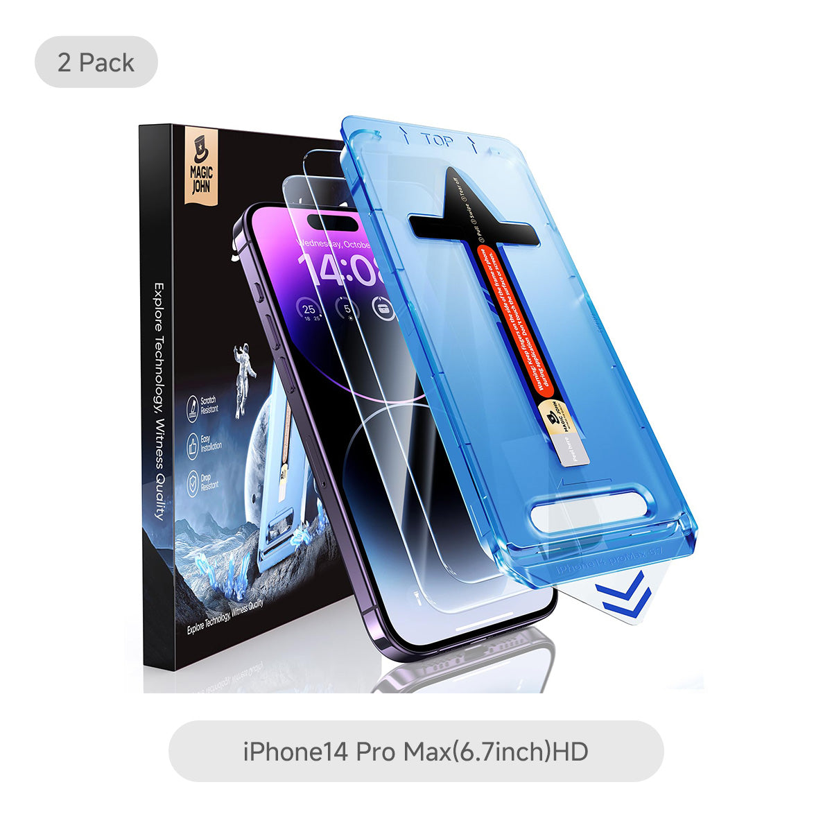 MAGIC JOHN 2nd Generation iPhone Screen Protector - Dust Free Without Bubbles