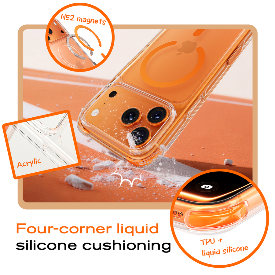 Coque magnétique de protection iPhone 17 Pro/Pro Max