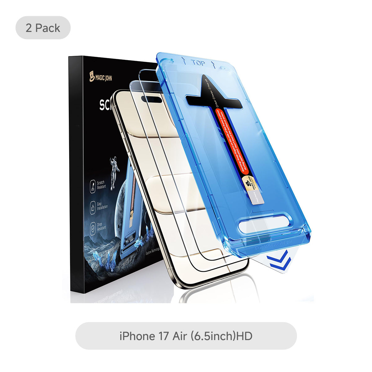 MAGIC JOHN 2nd Generation iPhone Screen Protector - Dust Free Without Bubbles
