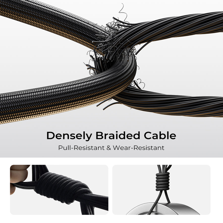 240W 2-in-1 USB-C Fast Charging Lanyard Cable
