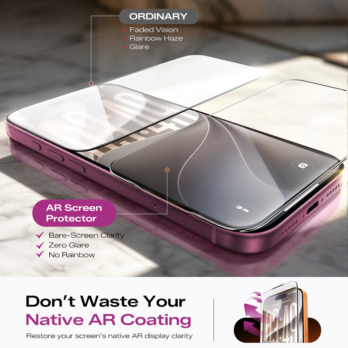 iPhone 18 AR Coating Screen Protector