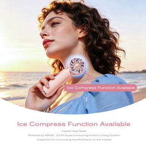 Mini Handheld Cooling Fan | 199 Speeds & Ice Compression