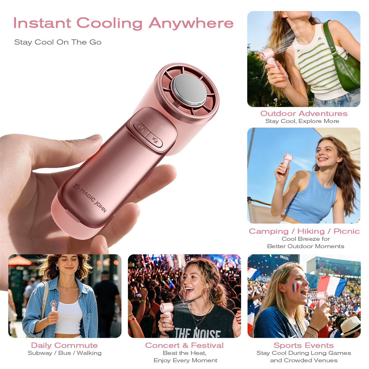Mini ventilatore portatile rinfrescante
